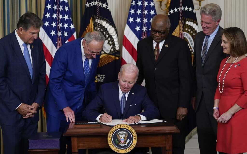 US President Joe Biden signs inflation reduction act into law