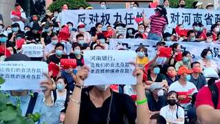 Watch: Protests break out in Henan province as Chinese economy stagnates