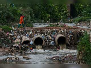 Nepal's holy river Bagmati choked with sewage