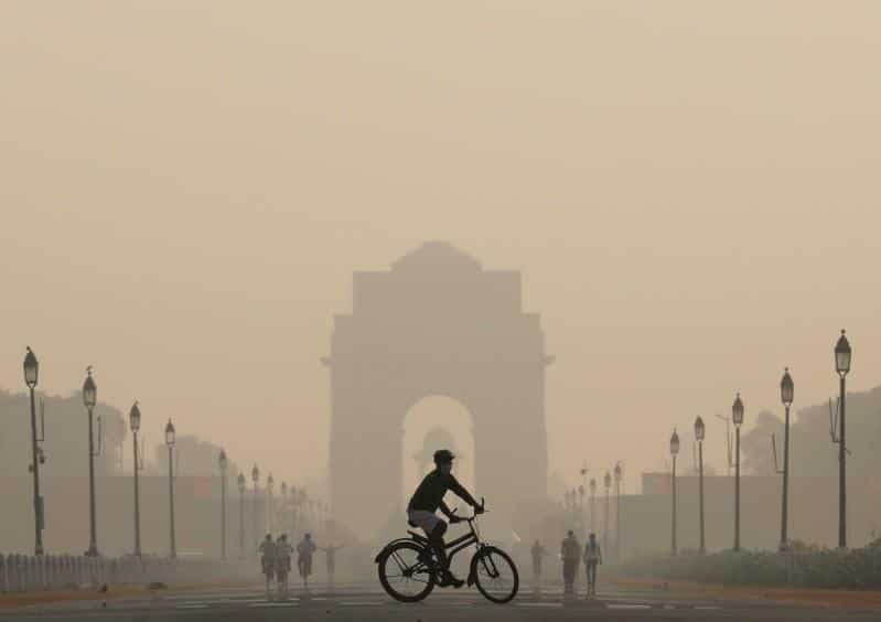 Delhi's air quality shows improvement but remains in 'very poor' category
