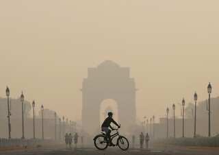 Delhi's air quality shows improvement but remains in 'very poor' category