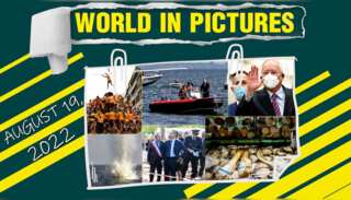 World in Pictures: Ukraine's Underwater mine clearance team in action; Janmasthami festival in India