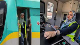 'I have several thousand lives in my hands every day': Egypt's first woman Metro train driver
