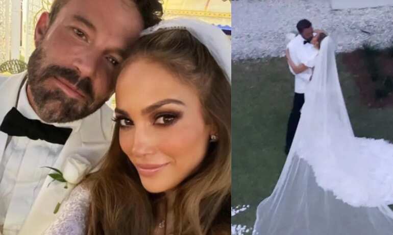 Jennifer Lopez shares unseen photos from her wedding to Ben Affleck