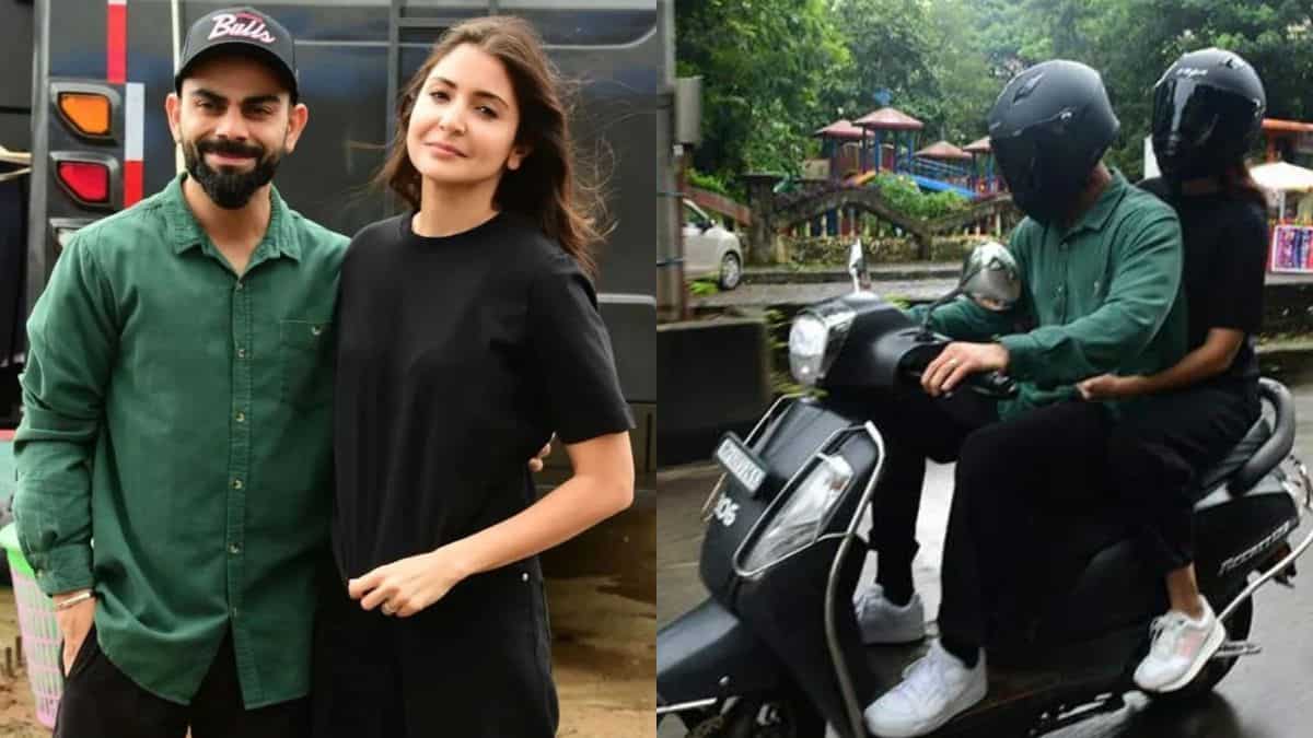Virat Kohli takes Anushka Sharma out for a scooty ride in Mumbai, see viral pics and video