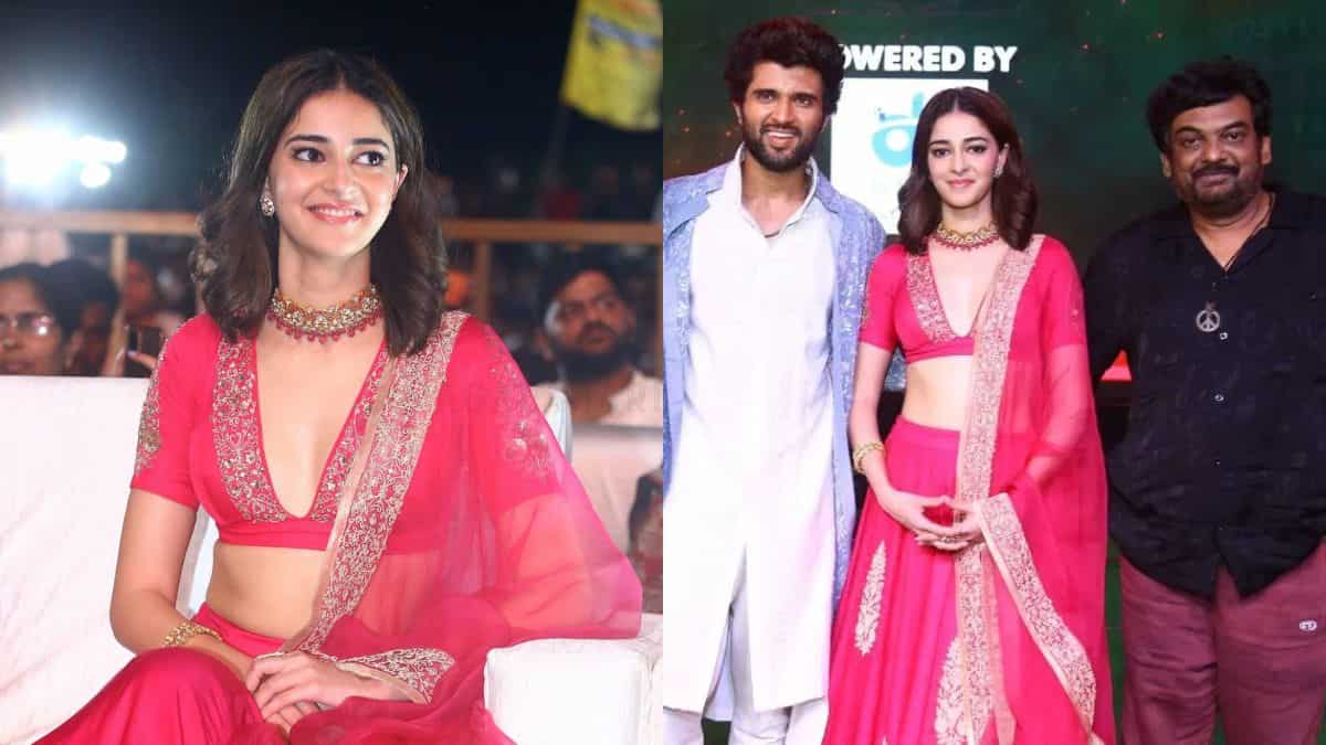 Ananya Panday dazzles in fuchsia lehenga at 'Liger' promotions; Can you guess its cost? Ananya Panday dazzles in fuchsia lehenga at 'Liger' promotions; Can you guess its cost?