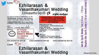 This offbeat wedding invite printed on a medicine leaf is going viral
