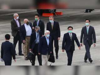 US Delegation led by Indiana Guv Holocomb lands in Taiwan, Japanese lawmakers also make a visit