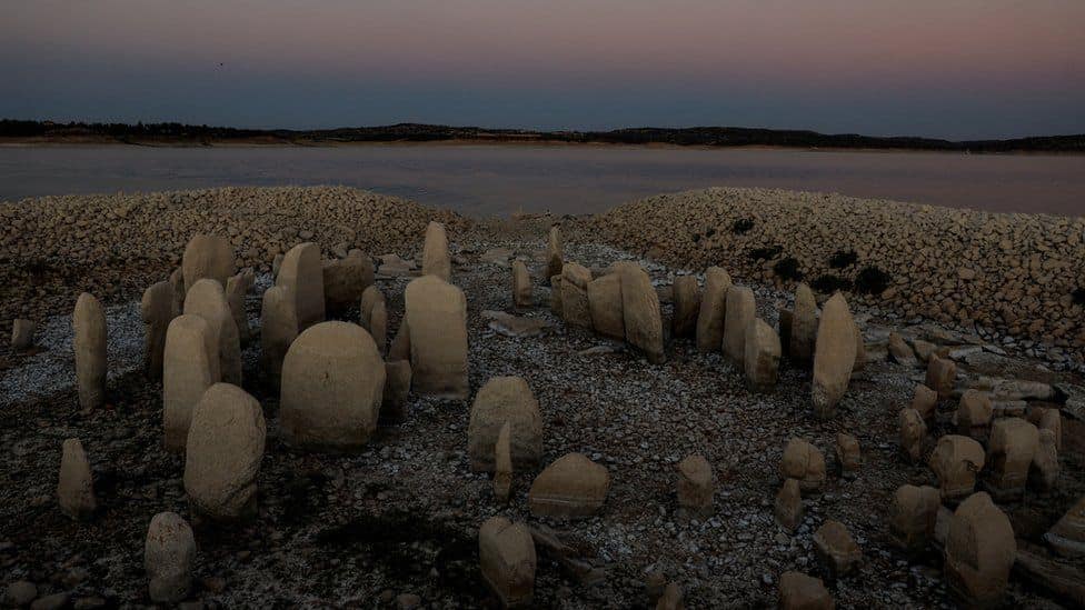 The "Spanish Stonehenge" was submerged by Franco-era officials but the dolmen is back in full view
