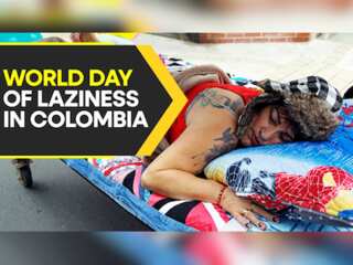 Colombians celebrate World Day of Laziness with colourful procession