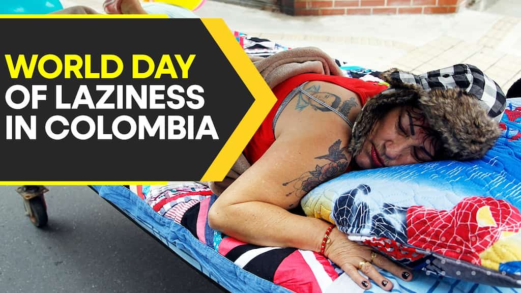 Colombians celebrate World Day of Laziness with colourful procession