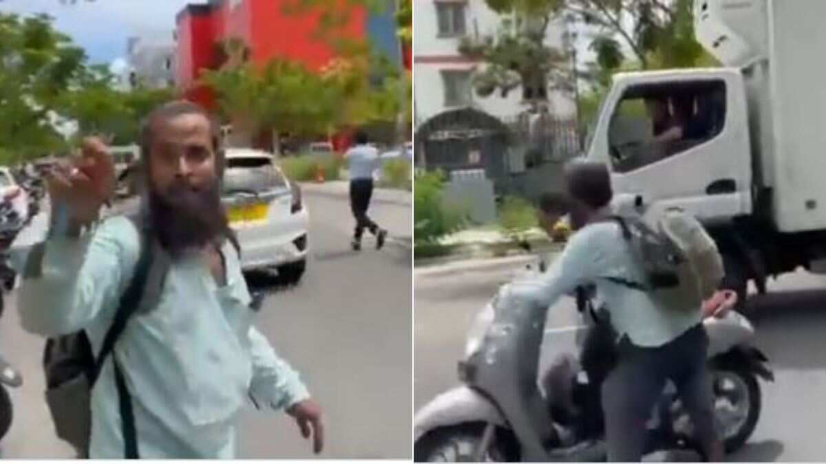 Video: Maldives environment minister attacked on camera while riding bike