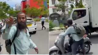 Video: Maldives environment minister attacked on camera while riding bike