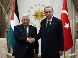 Turkiye welcomes Palestinian president; assures Palestine of its continued support
