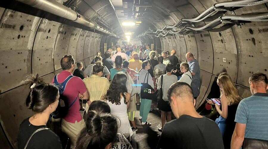 Train passengers stuck for around 5 hours beneath English Channel