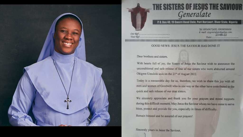 Four abducted catholic nuns in Nigeria regain ‘unconditional’ freedom 
