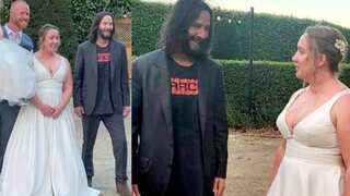 Keanu Reeves surprises UK couple on their wedding reception, netizens hail the star