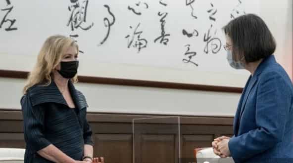 China conducts 'realistic combat exercise' as US Senator Marsha Blackburn meets Taiwan President
