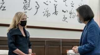 China conducts 'realistic combat exercise' as US Senator Marsha Blackburn meets Taiwan President