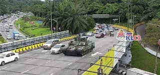 Malaysian Army tank breaks down on Kuala Lumpur highway; Twitter explodes