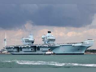 The HMS Prince of Wales breaks down a day after leaving Portsmouth