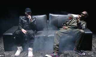 Eminem and Snoop Dogg get high before their multiverse VMAs performance