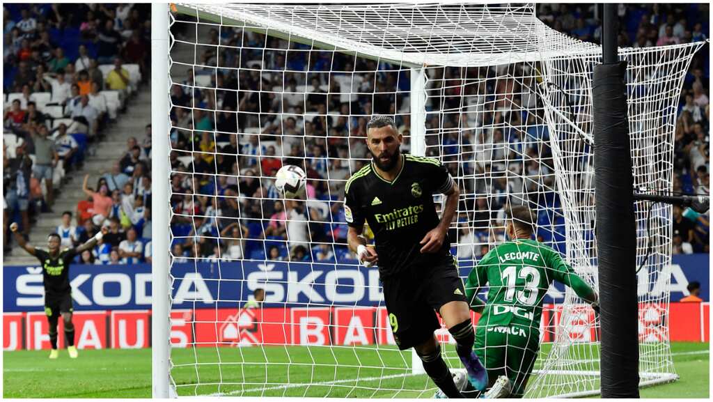 La Liga: Karim Benzema scores twice as Real Madrid beat Espanyol 3-1
