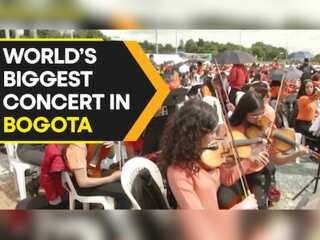 Almost 16,000 musicians break record for world’s biggest concert in Bogota