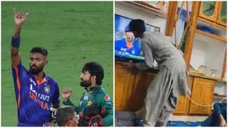WATCH: Afghanistan fan goes bonkers, kisses Hardik Pandya on TV after India's Asia Cup win vs Pakistan
