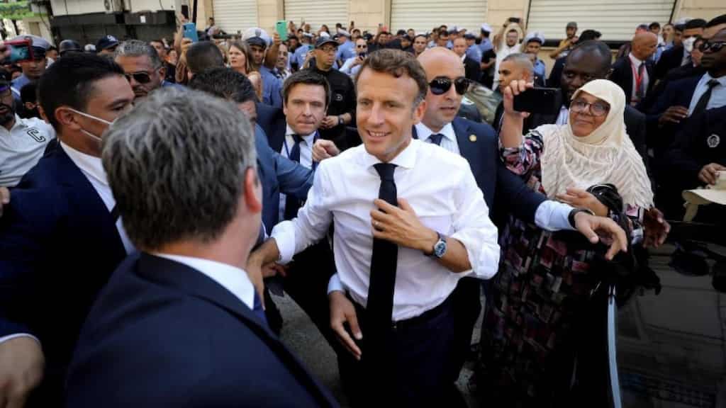 Emmanuel Macron abandons walkout in Algeria, crowd accuses him of humiliating France
