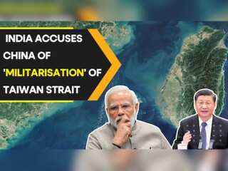 What made India hit out at China for the 'Militarisation' of the Taiwan strait?