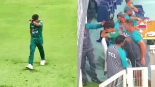 Naseem Shah cries while walking back to dressing room after battling painful cramps against India - WATCH