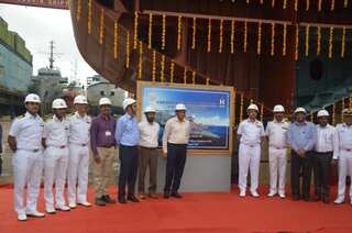 Construction of 1st anti-submarine warfare craft begins at India's Cochin shipyard