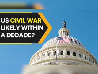 Why do Two-fifths of Americans believe the US civil war is likely within a decade?