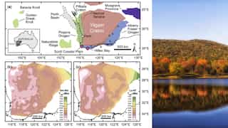 Crust almost as old as the planet and thousands of kilometres long found floating under Australia
