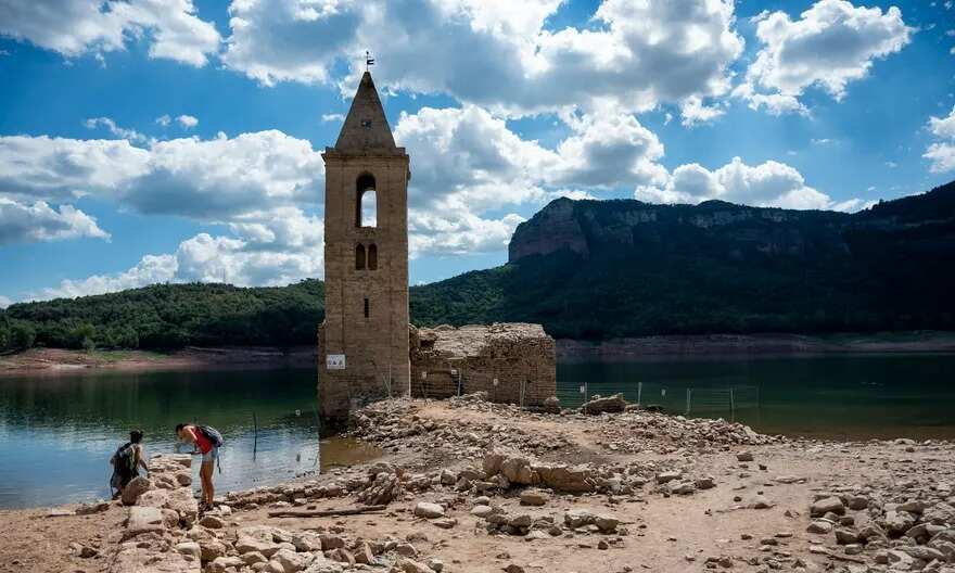 WION Climate Tracker | Receding waters expose ruins of 11th-century church in Spain