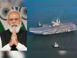 Indian PM commissions India's first indigenous carrier; unveils new naval ensign