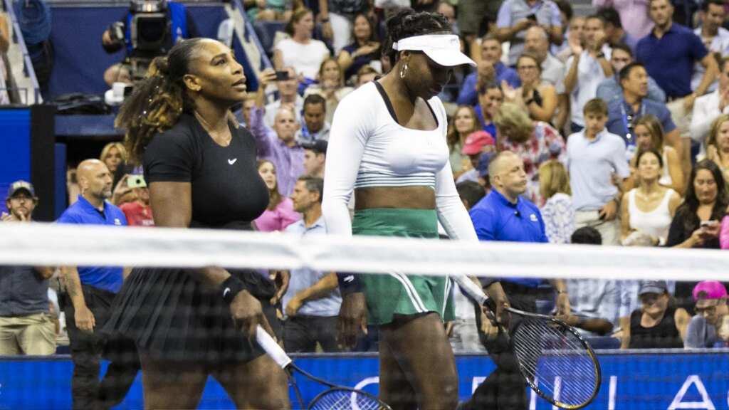 Venus and Serena Williams tumble out of US Open doubles courtesy of Lucie Hradecka and Linda Noskov