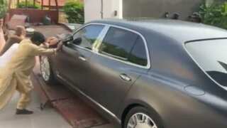 Luxury Bentley car stolen from London found parked in posh Karachi area