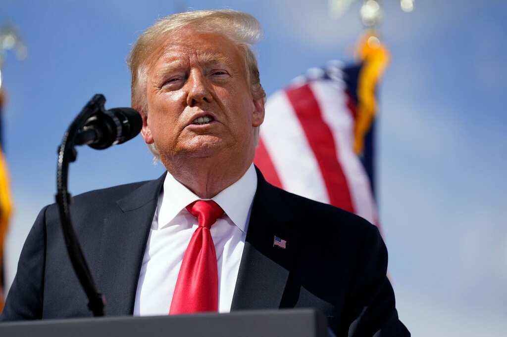 Former US President Donald Trump brands President Biden 'Enemy of the state'