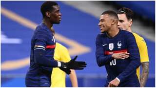 Kylian Mbappe plays down talk of rift with France teammate Paul Pogba over blackmail affair