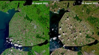 Watch | Satellite images show how the historic drought turned lush Europe brown