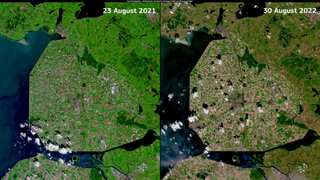 Watch | Satellite images show how the historic drought turned lush Europe brown