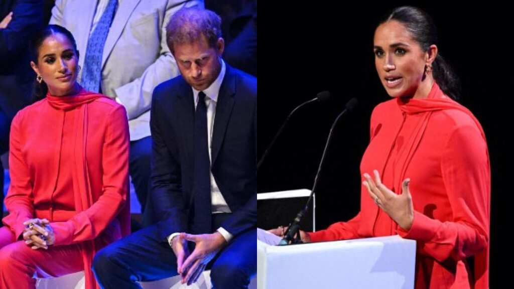 Meghan Markle attends One Young World Summit with Prince Harry, gives first UK speech in two years
