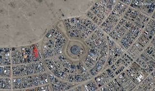 'Burning Man' revelers get stuck in eight-hour-long traffic jam after festival ends