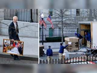 In pics: What moving out of majestic white house looks like?