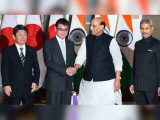 Tokyo: Indian defence minister Rajnath Singh meets Japanese counterpart