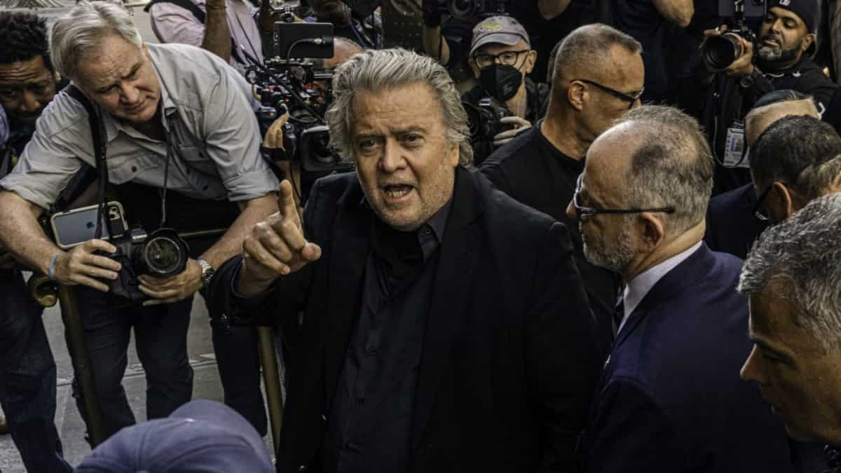 Former US president Donald Trump's top strategist Steve Bannon indicted for fraud Former US president Donald Trump's top strategist Steve Bannon indicted for fraud