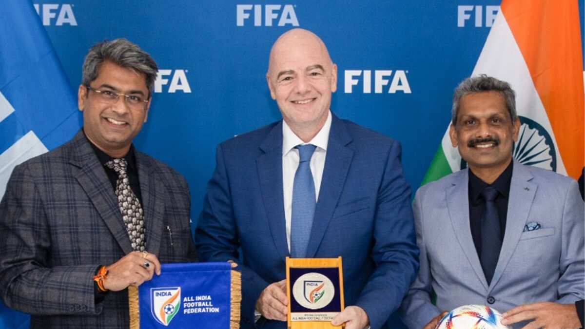 AIFF bigwigs hold 'constructive discussions' with FIFA chief regarding development of Indian football