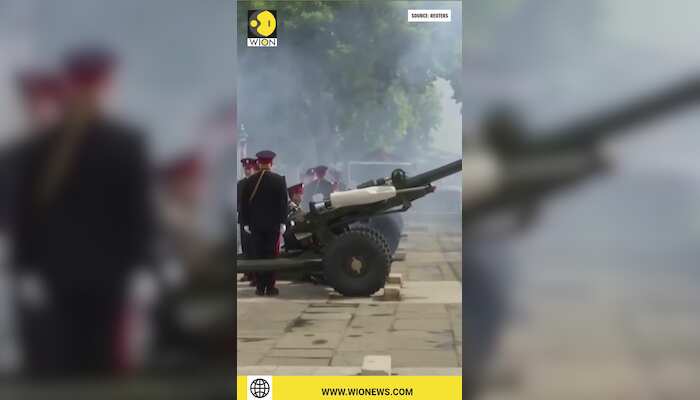 Watch: Gun salutes in memory of Queen Elizabeth II